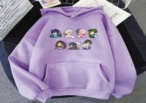 Il caso di studio delle felpe con cappuccio per donne anime vanitas harajuku kawaii cartone animato oversize oversize haut femme vestiti con cappuccio tops h1657094