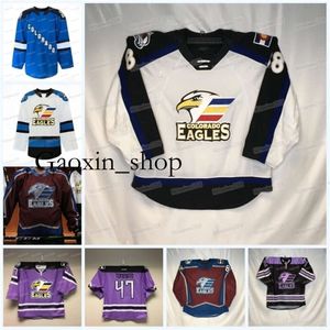 G Ceomitness Colorado Eagles Hockey Jersey Ahl Custom Women Youth Trey Bradley Alex Beaucage Jacob MacDonald Roland McKeown Justin