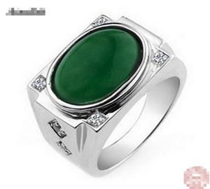 Hutang New Natural Black Jade Cabochon Solid 925 Srebrny Pierścień Pierścień Kamień Fine Jewelry Women039s Men039s prezent na Xmas Blac9735546