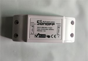 Sonoff WiFiスイッチユニバーサルスマートホームオートメーションモジュールタイマーDIYワイヤレススイッチスマートフォン10A2200W4108199経由