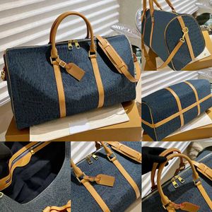 Fashion Designer Duffle Bag Travel Bag Luggage Designers duffel Bags men Women Denim Handbags Fashion Classic Large Capacity Blue Tote 45CM