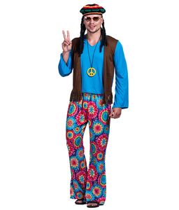 Fancy Carnival Vintage 70s Love Peace Hippie kläder för män SMBT-001