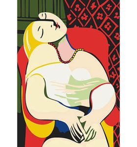 DIY Oil Painting By Numbers Dream Pablo Picasso5040CM2016 Inch On Canvas For Home Decoration Kits Unframed6536916