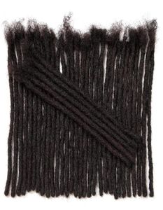 Luxnovolex Dreadlock Capelli umani 30 ciocche 06 cm di diametro larghezza non trasformata non trasformata LOC permanente a mano piena a mano naturale Nero Naturale CO3120291