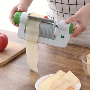 Grönsaker Fruit Manual Slicers Multi-Function Safety Round Sheet Peeler Potatis Apple Peeler Corer Gadget Kitchen Accessories 240531