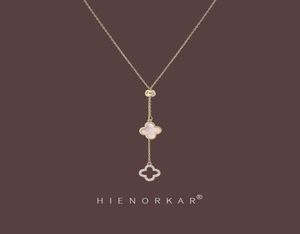 halsband på hög nivå guldklöver kvinnor039s nettoröd personlighet krage kedja smycken enkel nisch design pendant4161726
