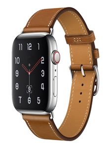 Saat bandı için deri kayış 44mm 40mm 38mm 42mm iWatch Tek Tur Bileklik İzle 5 4 3 SE 65601394