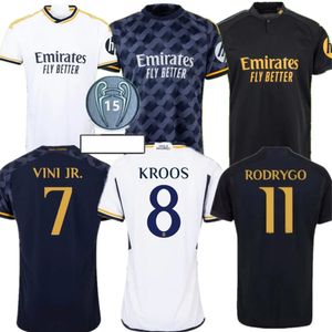 24/25 Bellingham Vini Jr Soccer Jerseys 23 24フットボールシャツReal Madrids HP Camavinga Rodrygo Modric Men Kids Kit Uniformsファンプレーヤー