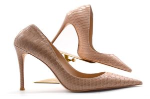 moda nago węża zamknięte buty wieczorne buty damskie wysokie obcasy Wysokiej jakości buty imprezowe dla kobiet dla kobiet projektantki PU1015159