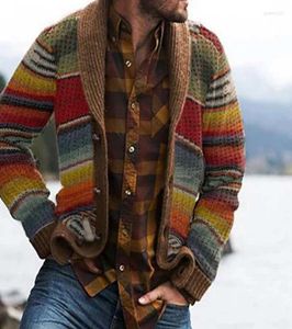 men039s 스웨터 서양식 판매 남자 swtear mardigan 2022 가을 겨울 인쇄 긴 소매 스웨터 탑 재킷 코트 8915553