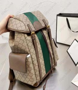 2023 Män ryggsäckar Designer Fashion Schoolbag Stor kapacitet Boy Travel Ryggsäck Classic Rope Buckle Laptop Bag med Top Quality6602777