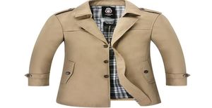 Men039s Trench Coats Long Coat Men Spring Autumn Casual Windbreaker Male Business Single Breasted Zipper Bust Pocket Plus Size 2002833