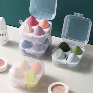 4PCS/セットメイクアップパフ化粧品ラテックスソフトビューティーボールファンデーションパウダーボックスウェットとドライカラフルなメイクアップツール