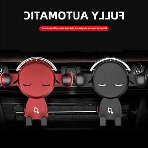 Car Phone Holder Gravity Sensor Support Air Vent Mount Cartoon Creative Navigation Cellphone Stand Mount Bracket For Cellphone Auto Acc Ujbg