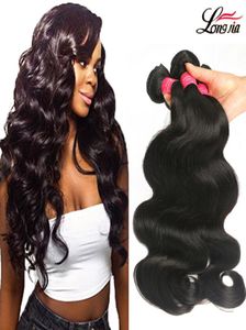 Brazylijska Virgin Hair Body Wave 4 Wiązki Zadzwoń do nieprzetworzonego brazylijskiego peruwiańskiego malezyjskiego indyjskiego dziewiczego ludzkiego włosów Brazylijskie ludzkie H1801655