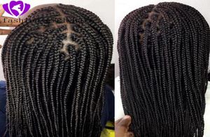 200 -gęstość Pełna czarna pudełko Pergia Peruka Brazylijska Pełna koronkowa peruka z płucnymi perukami Baby Hair Pleted For Black Women5988725