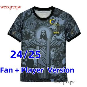 2024 2025 Maglie da calcio Brasile Cristo Il concetto speciale Kit Redentore Richarlison Neymar Shi G. Jesus Vini Jr Rodrygo Fans e giocatori Uniforme da calcio