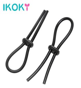 IKOKY 1 Pair Penis Enlargerment Adjustable Cock Rings Male Penis Extender Sex Toys for Men Sex Shop Time Delay Ejaculation q1707183887466