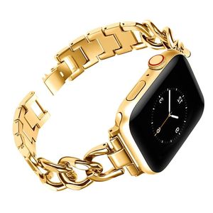 Metal Chain Stainless Steel Strap For Apple Watch Ultra 8 7 SE 6 5 4 3 Series Luxury Ladies Bracelet Iwatch Bands 49mm 42mm 40mm 38mm R Rfom