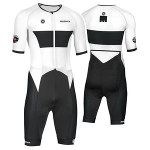 RightTrack mens summer triathlon short sleeved tight fitting clothing swimming bike running competition clothing 240514