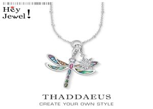 Charm Necklace Dragonfly Sun Winter Fashion Bohemia Jewelry Europe 925 Sterling Silver Bijoux Gift For Women Girl 2011248692784