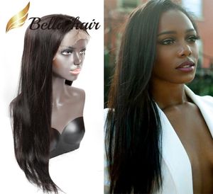 Rak brasiliansk hår Glueless full spets peruker för svarta kvinnor 1024 tum naturlig färg front spets lång peruk 130 150 1806109103