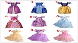 Nowe sukienki dla dzieci Dziewczyna Dziewczyna Księżniczki sukienki ślubne dla dzieci przyjęcie urodzinowe Halloween Cosplay Costume Costume Ubrania 1436854