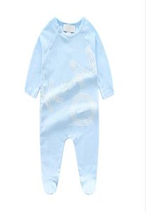 Yüksek kaliteli yeni doğan bebek sürenler footies kızlar ve erkek uzun kollu bahar 100 pamuklu kıyafetler markal mektup romper çocuklar ourfit5536508