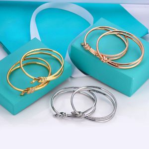 New designer bracelet 18k gold silver Rose gold with diamonds fashion women bracelets stainless steel Bracelets TLock Charm bangle jewelry gift