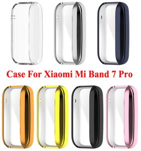 Xiaomi Mi Band 7 Pro Screen Protector Film Edge Protection on Xiomi Miband 7Pro Bumper Screen Shell2402677のフルコーブメッキケース