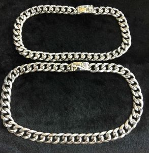 Manersonmen039s hiphop kubansk kedja hänge halsband 45 cm 50 cm älskar halsband5491863