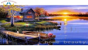 HOME BEAUTY painting calligraphy landscape diy oil painting by numbers decorative coloring by number wall picture Y090 ORza7674689