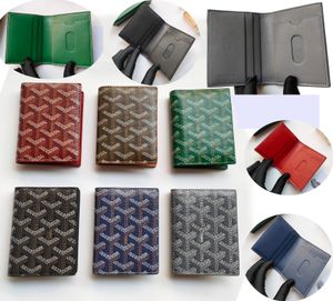 Korthållare handväska lyxiga passhållare Matignon plånbok läder designer korthållare plånbok pengar väskor äkta läder pläd korthållare med lådmynt kort väska