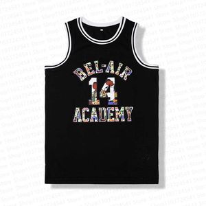 THERTS للرجال 2024 WILL SMITH JERSEY 14 BEL-AIR ACADEMY BACKIPY JERSEY BOYS/ MENS SUMMER SUMMERESS BASKELOS