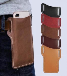 Belt Waist Bag Men Cellphone Loop Holster Case Props Leather Purse Phone Wallet Storage Organization 12 Colors Bags5858166