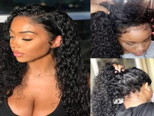 Full Lace wigs Kinky Curly Human Hair Lace front wig Remy Hair With Baby Hair Pre Plucked Hairline Unprocessed Brazilian Malaysian2731287