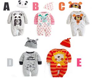 whole newborn baby clothes cute animal modelling toddler costume cotton long sleeve with hat baby jumpsuit 3pcslot 03age ab12616717