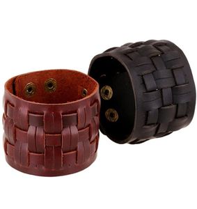 Genuine Cowhide Leather Bracelet Retro Weave Punk Bracelet Multi Layer Men Casual Bracelet Cowhide Bangle a8984494835