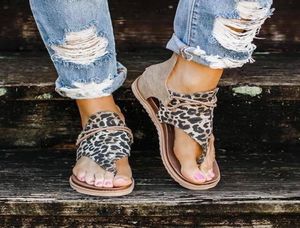 2020 Top Women Sandals Leopard Pattern حجم كبير روما صندل النساء 039S Antislip بيع الأوتاد الصيفية أحذية الصيف 1100519