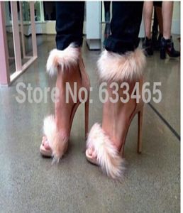 2020 وصول جديد وأعلى جودة SLAE Women039S Fashion High Heels Pumps مع Fur1129852