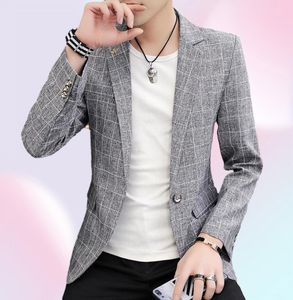 Men039s garnitury Blazers Men39s Blazer Fashion Spring Summer Ubranie męskie kurtka męża Slim Slim Fit Fancy Party Bla7727561