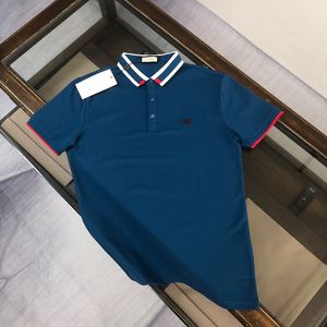 Haikyuu Luxury Men's Designer Spring and Summer New Men's kortärmad poloshirt Brand nya designelement Solid Color Business Gentleman Slim Lapel Shirt M-3XL