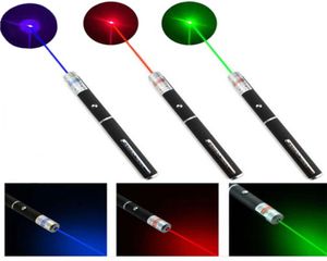 15CM Great Powerful Green Blue Purple Red Laser Pointer Pen Stylus Beam Light Lights 5mW Professional High Power Pens8484565