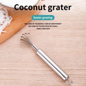 Stainless Steel Coconut Meat Slicer Set, Kitchen Coconut Meat Slicer, Punching Tool Wholesale