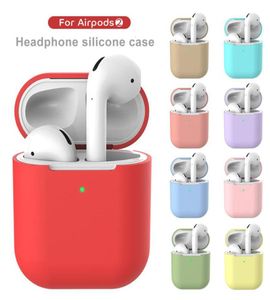 15 kolorów Pasek słuchawkowy dla AirPods 2 Silikonowe słuchawki Bluetooth osłony słuchawki 360Degree ochronne słuchawki Accessor8764421