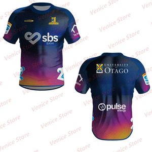 Men's T-Shirts New arrival of Super Rugby training in the summer of 2024 Jersey Highlanders home field Jersey mens and womens T-shirts adult/childrens football