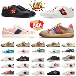 Designer ace 1977 sneakers Men Women Shoes Bee Tiger Screener Sneakers Chaussures Genuine Leather Shoe Embroidery Classic Trainers shoe Sneaker shoes with box