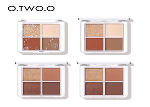 OTWOO 4 Color Eyeshadow Palette Peach Waterproof Long Lasting Shimmer Matte Eye shadow Soft Smooth Primer Makeup Cosmetics3360539