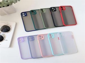 Odporne szokujące matte telefony dla iPhone'a 14 13 12 11 Pro Max XR XS x 6 7 8 plus 13promax Case Półprzezroczny zderzak PC Hard tylna okładka 7978932