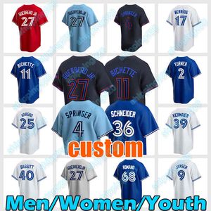 27 Vladimir Guerrero Jr. Jersey 11 Bo Bichette Baseball 4 George Springer Blue Jays 36 Davis Schneider Romano 9 Danny Jansen Kevin Kiermaier Justin Turner Jose Berrios